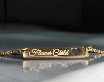 Stainless Cut Heart Engravable Necklace (Customizable)