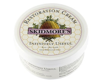 Skidmore's Restoration Cream | Genuine Leather and Wood Restorer, Softener, and Conditioner | All Natural