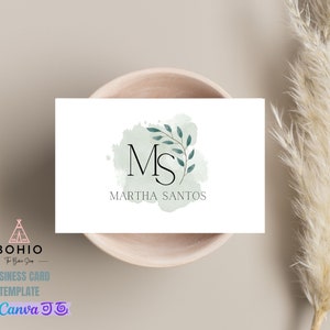 Minimalist business card template, Modern business card, Professional contact card, simple business card, Printable business card template,