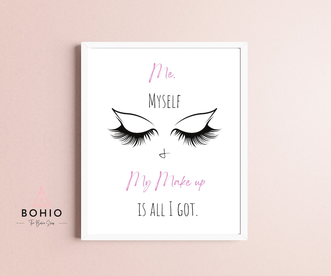 Makeup Wall Art, Lashes Poster ,salon Decor,makeup Room Decor,makeup