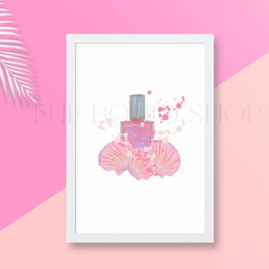Nail Polish salon wall art decor, salon decor, Wall art for salon,Beauty wall decor,Makeup wall art,Printable for beauty, Nail Polish print