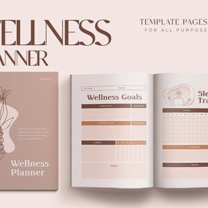Wellness Workbook Planner | Elegant & Minimalist Template