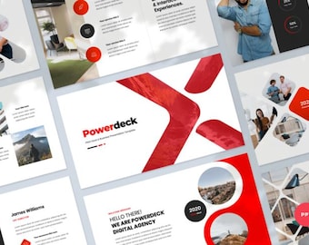 Modèle de présentation PowerPoint Pitch Deck et Business Conception de modèle PowerPoint modifiable avec des diapositives d'infographie PowerPoint modernes