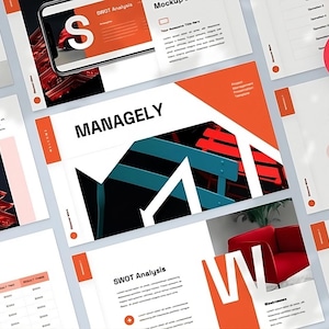 Project Management PowerPoint Presentation Template / Editable PowerPoint Template Design with Modern PowerPoint Infographics Slides