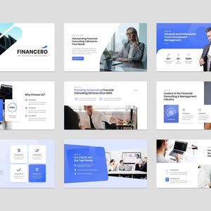 Investment & Finance PowerPoint Presentation Template / Editable PowerPoint Template Design with Modern PowerPoint Infographics Slides
