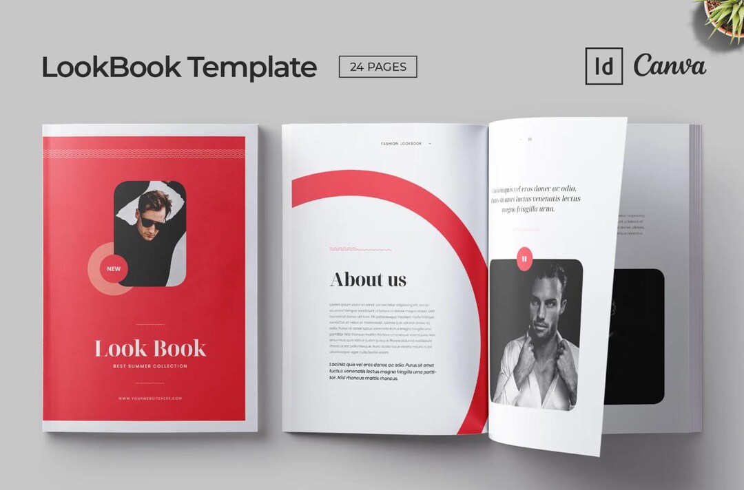 Lookbook Pages Fashion Lookbook Template | 16 Pages Indesign - Canva - Etsy