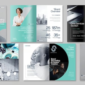 Modern Brochure Template for Company Profiles and Annual Reports | Canva