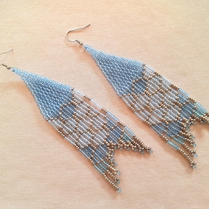 Mermaidcore Tassel Earrings/Mermaid/Mermaid Tail/Ocean/Mermaid Seed Bead Jewelry