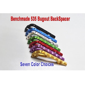 Benchmade Bugout 535 aluminium achterspacer 7 kleuren