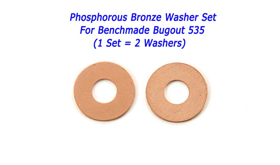 REAL Phosphor Bronze OVERSIZE Washer Set for Benchmade Bugout 535