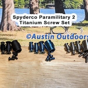Spyderco Paramilitary 2 Titanium Hardware Screw Set: PM2, 3 Colors