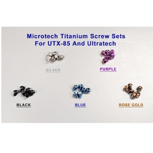 Microtech Knives Ultratech & UTX-85 Titanium Screw Set With Optional Tool
