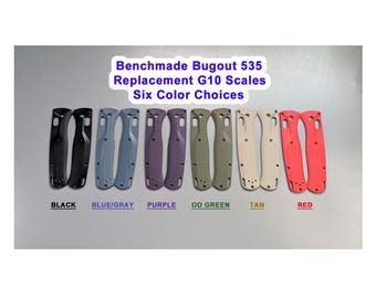 Bilance di ricambio Benchmade Bugout 535 in G10 - 6 colori a scelta