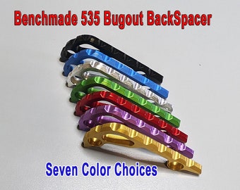 Benchmade 535 Bugout BackSpacer Aluminum 7 Colors - Black, Blue, Silver, Green, Red, Purple, Gold