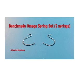 Benchmade Knife Omega Spring Set for Benchmade Bugout 535, Mini-Bugout 533, 940 Osborne, 945, and More, Stiffer Lockup (2 Springs/Set)