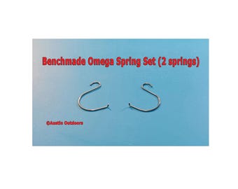 Benchmade Knife Omega Spring Set for Benchmade Bugout 535, Mini-Bugout 533, 940 Osborne, 945, and More, Stiffer Lockup (2 Springs/Set)