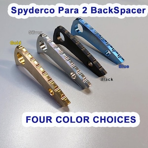 Spyderco Paramilitary 2 Anodized Titanium Back Spacer