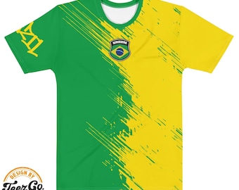 Brazil Flag Tee Shirt | Brazil Team All Over Print Men's T-Shirt