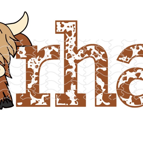 Carhartt Cow SVG, PNG Image