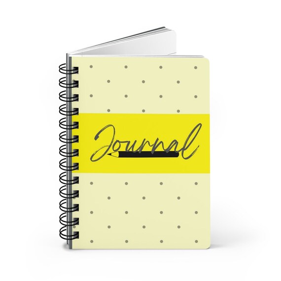 Spiral Bound Journal 50 Etsy