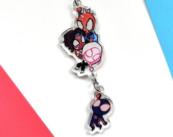 Spiderverse Friends Linking Epoxy Acrylic Charm