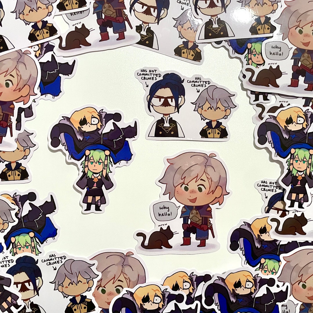 FE3H Assorted Blue Lions Vinyl Stickers Etsy