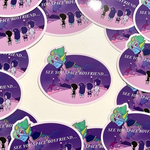 OMORI Space Boyfriend Vinyl Sticker