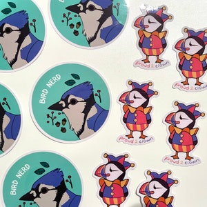Assorted Bird Vinyl Stickers