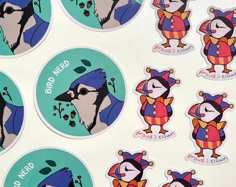 Assorted Bird Vinyl Stickers