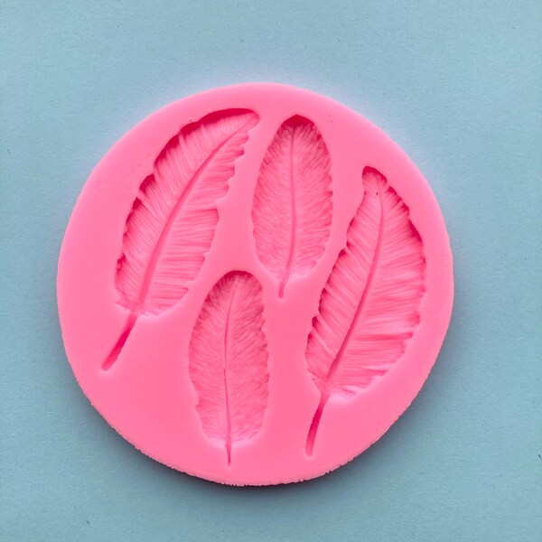 Feather Silicone Mould, Feather Polymer Clay Mold, Resin Art, jewellery making supplies tools, craft cutters