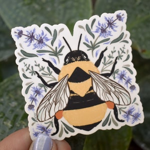 Bee Sticker/ Pollinators Sticker / Save the Bees/ Bee Vinyl Sticker / Waterproof Bee Sticker / Hydroflask sticker