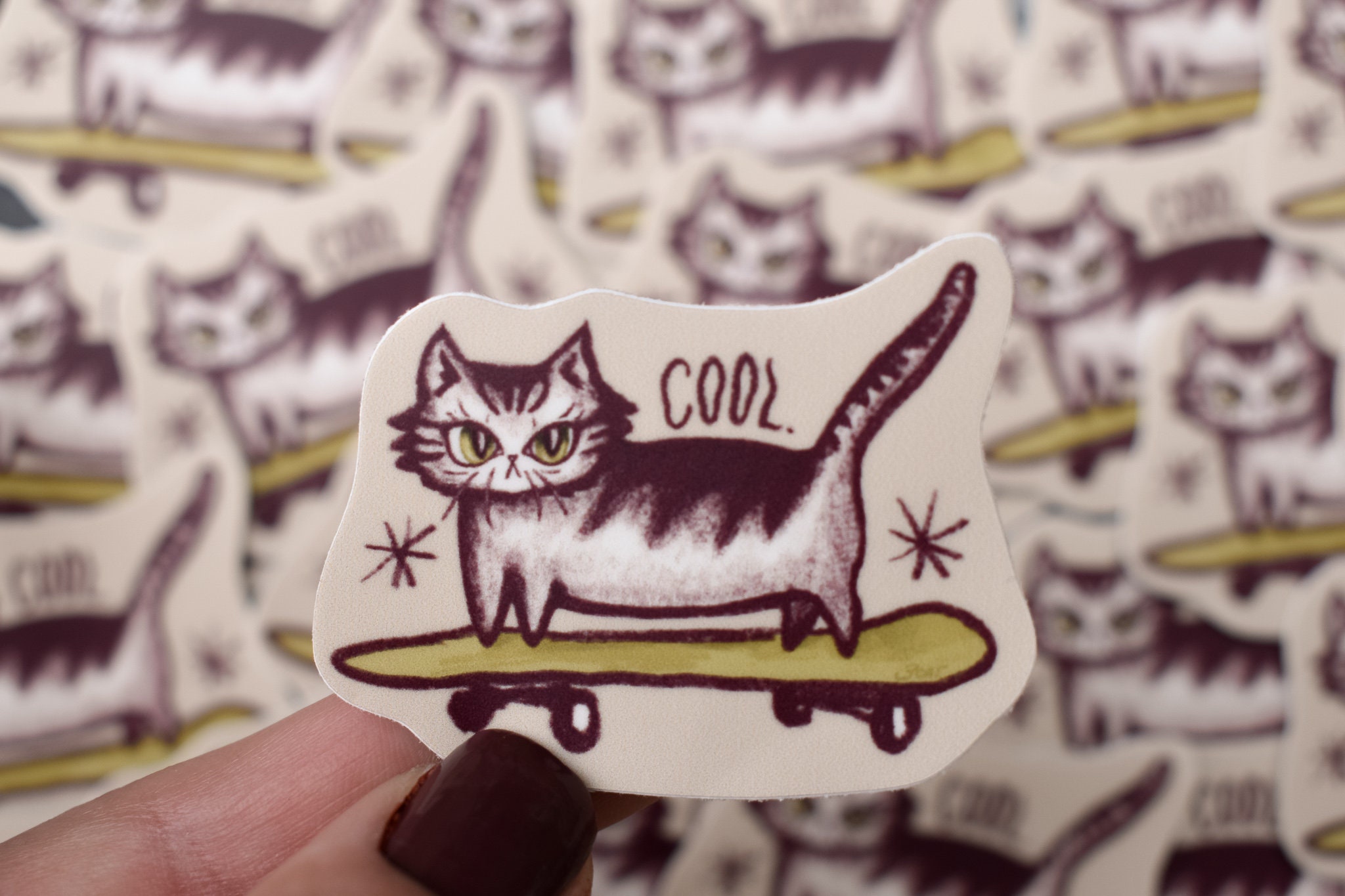 Tony Cat's Pro Skater Cat Lover Skateboard meme' Kids' T-Shirt