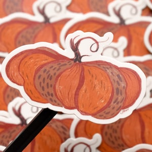 Pumpkin Sticker / Halloween Pumpkin Sticker/ Vinyl Sticker / Waterproof Sticker /Hydroflask Sticker