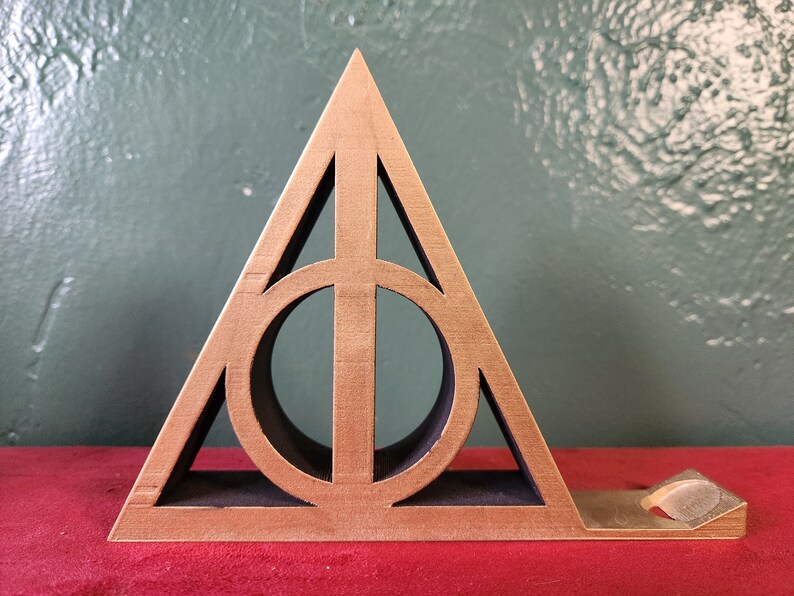 Harry Potter deathly Hallows Wand Holder 6.5x1x5 wands Not Included Etsy