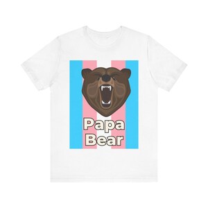 papa bear pride tshirt - lgbtq tee - papa bear - pride clothing - protect trans kids