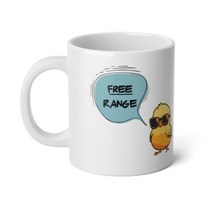 chicken mug - coffee mug with chicken - jumbo mug - gifts for chicken lady - birthday gifts