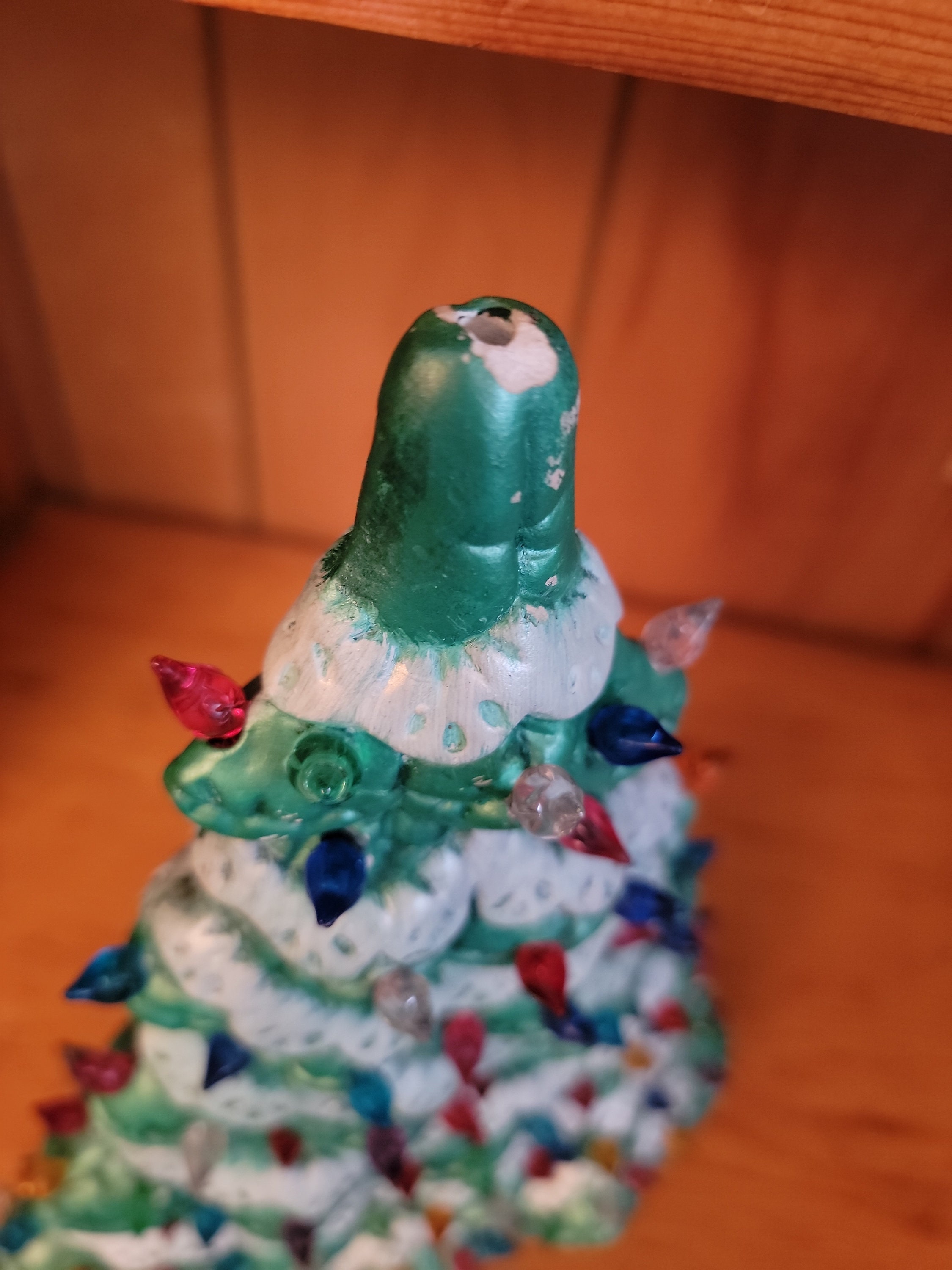 VTG Slim Ceramic Christmas Tree Etsy