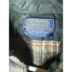 Vintage Pendleton Shirt Mens XL Brown Blue Plaid Wool Flannel Made USA 90s image 2