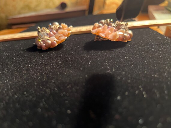 Vintage Miriam Haskell Style Clip on earrings - image 6