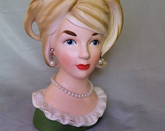 Jarrón vintage RELPO Lady Head