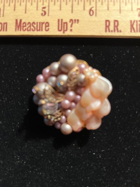 Vintage Miriam Haskell Style Clip on earrings - image 4