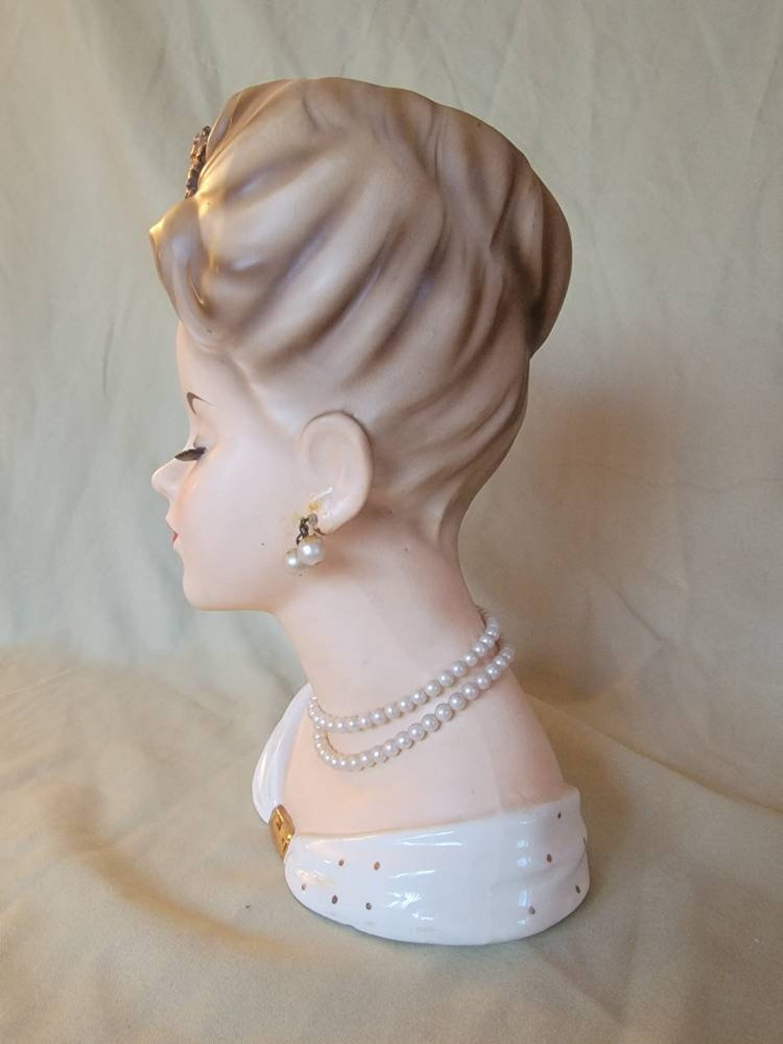 RARE Vintage 10 INARCO Lady Head Vase Etsy