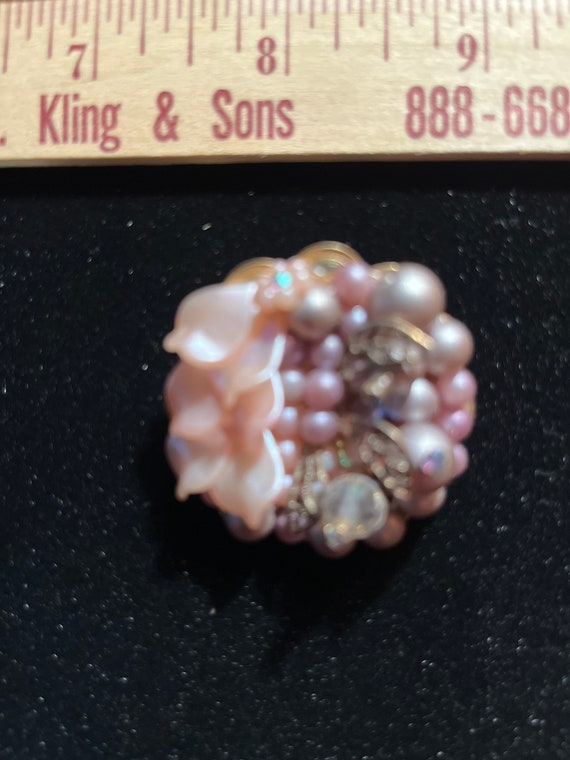 Vintage Miriam Haskell Style Clip on earrings - image 5