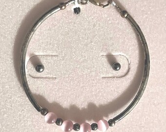 Conjunto de pulsera y pendientes de joyería para bebé