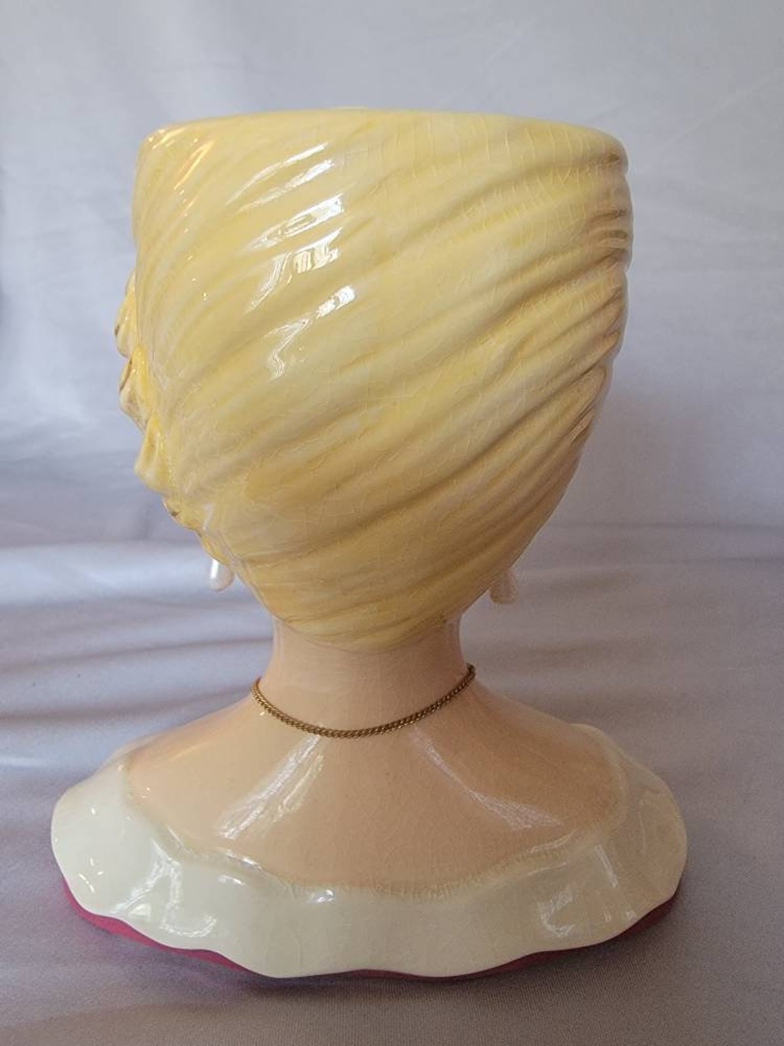 Rare Lady Head Vase 2004 Etsy