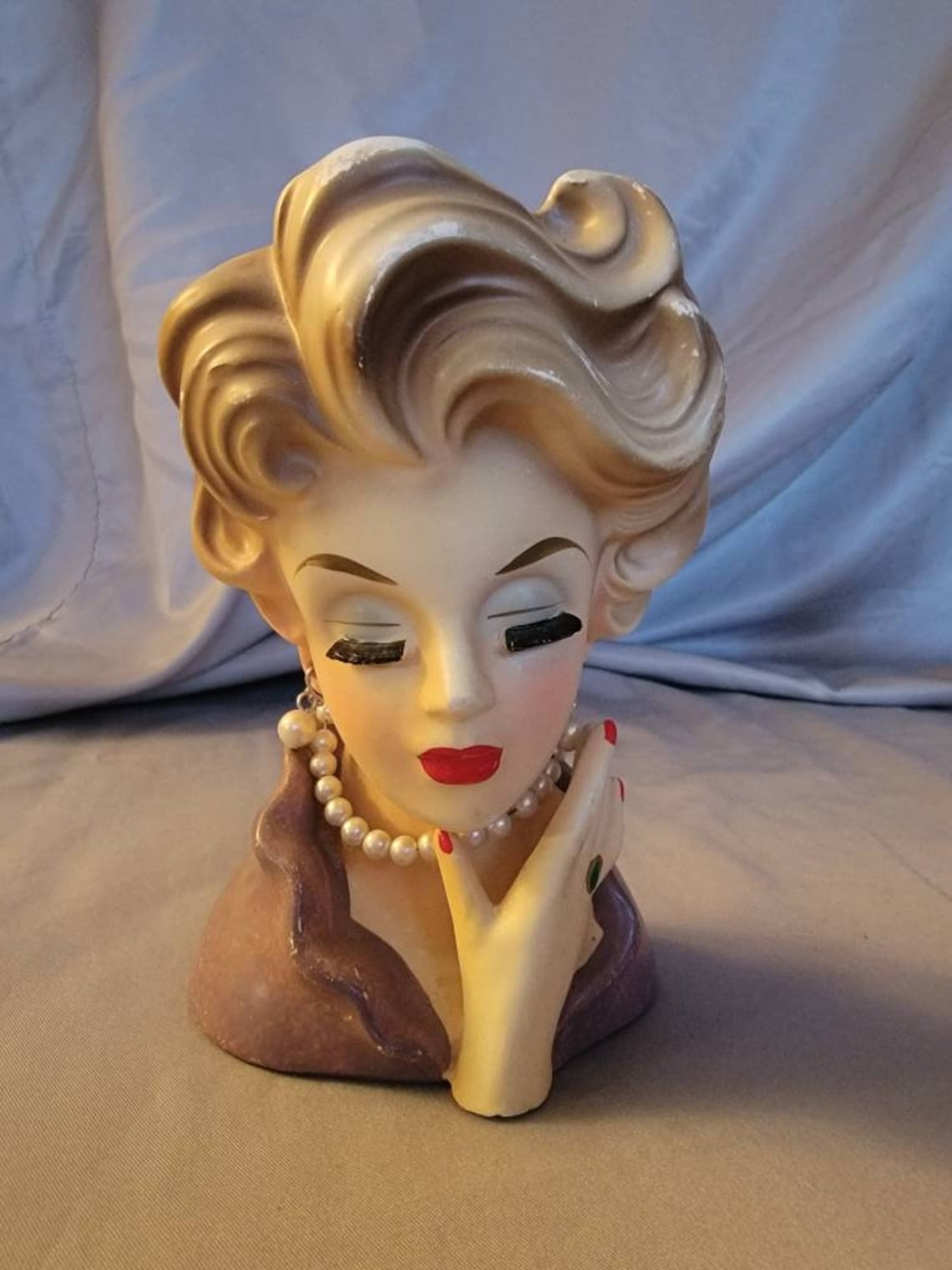 RARE Vintage Rubens Lady Head Vase 483 Etsy