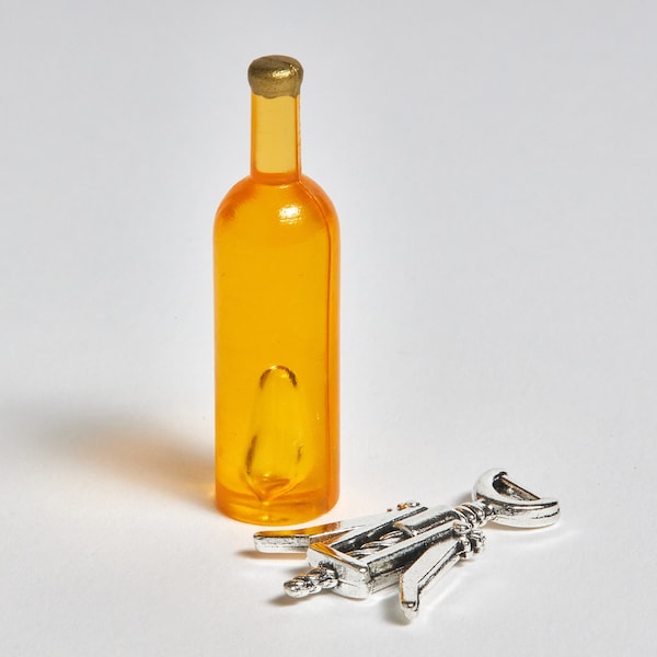 Wichtel Saft Flasche Korkenzieher Miniatur