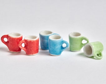 Wichtel Tassen Tee Kaffee bunt Miniatur