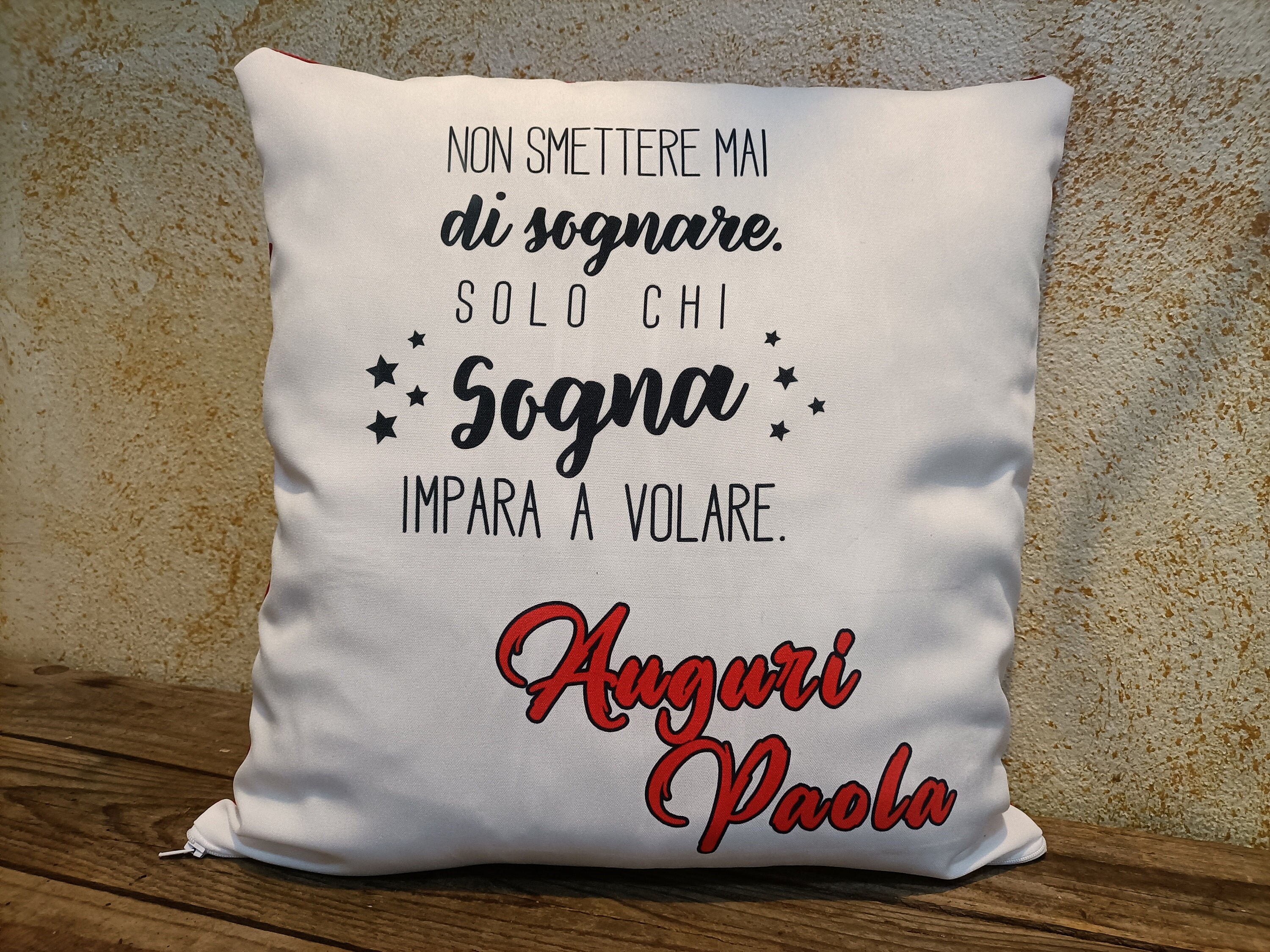 Cuscino Collezione Stringila Con Frase Ricamata | Myriam - Foto 6