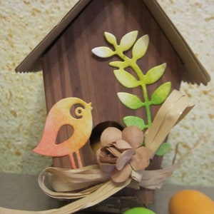 Scatolina ovetti casa uccellini regalo pasqua
